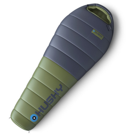 Páperový spacák Husky Devon modrá/zelená blue/khaki