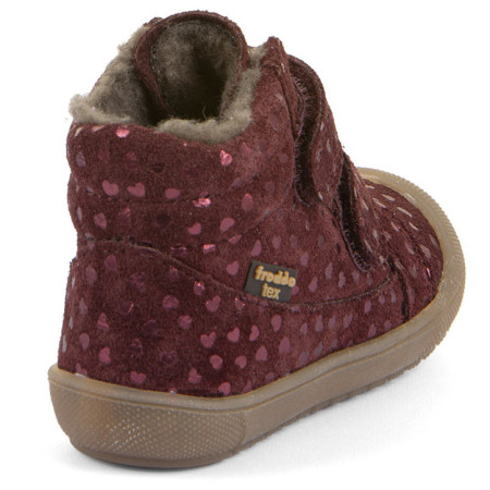 Detské zimné topánky Froddo Ollie Wool Tex Bordeaux