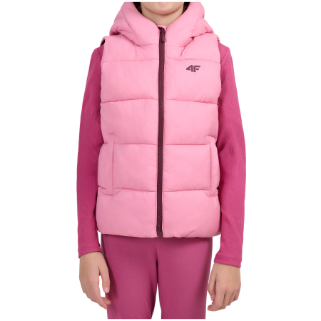 Detská vesta 4F Vest Jacket F370 Light Pink ružová Light Pink