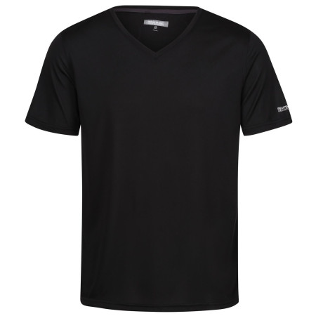 Pánske tričko Regatta Fingal V-Neck čierna Black