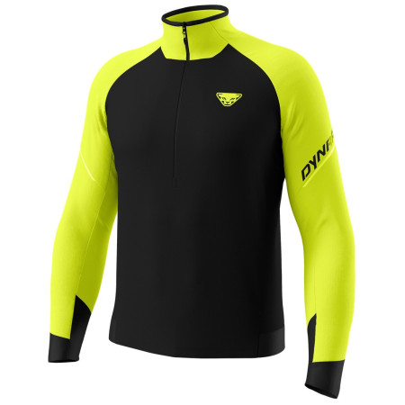 Pánske funkčné tričko Dynafit Alpine L/S 1/2 Zip Tee M čierna/žltá 5A31 - ultra yellow/0910
