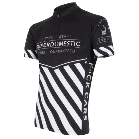 Pánsky cyklistický dres Sensor Superdomestic čierna