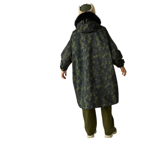 Detský nepremokavý kabát Regatta Junior Waterproof Changing Robe Pro Bark Green