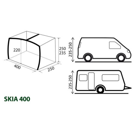 Prístrešok Brunner Skia 400 Aerocampin