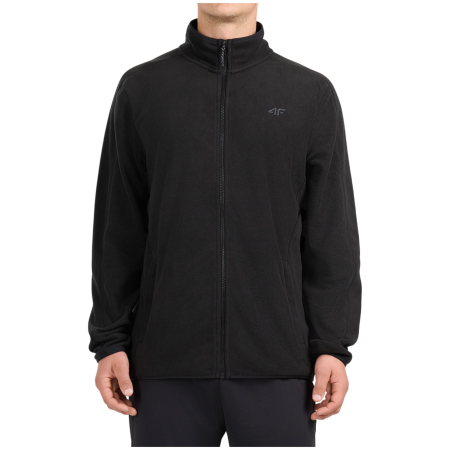 Pánska mikina 4F Fleece M489 čierna Deep Black