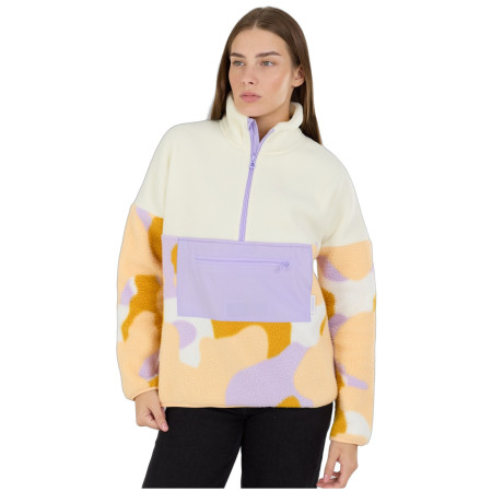 Dámska mikina Fundango Riva Hybrid Pullover žltá/fialová corn cloud