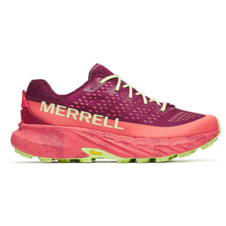 Pánske bežecké topánky Merrell Agility Peak 5 3D ružová/vínová mtl flare/crimson