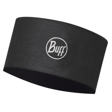 Čelenka Buff Coolnet UV+ Headband čierna/biela SolidBlack