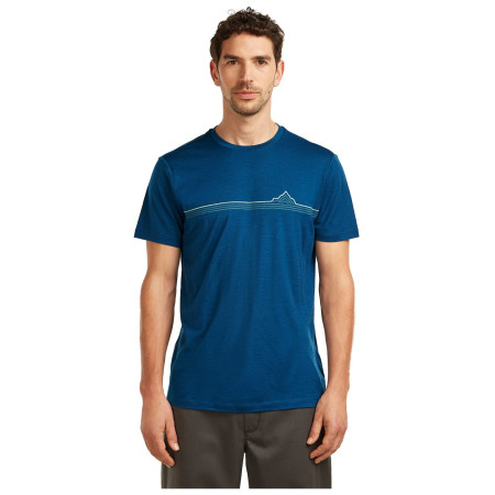 Pánske tričko Icebreaker Men Merino 150 Tech Lite SS Tee Range Stripes