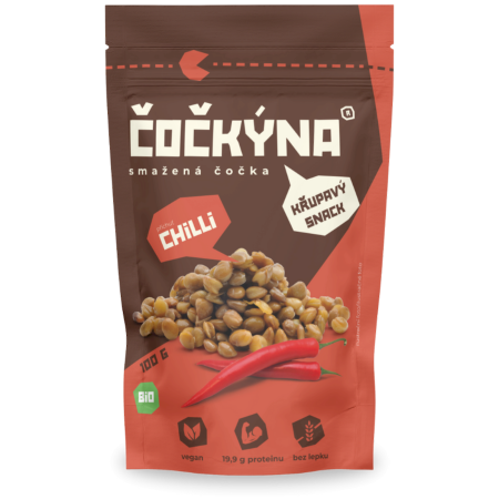 Jedlo na cesty Čočkýna Jedlo na cesty Čočkýna Vyprážaná šošovica: Chilli