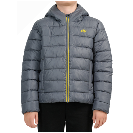 Detská bunda 4F Down Jacket M0914 Dark Grey sivá Dark Grey
