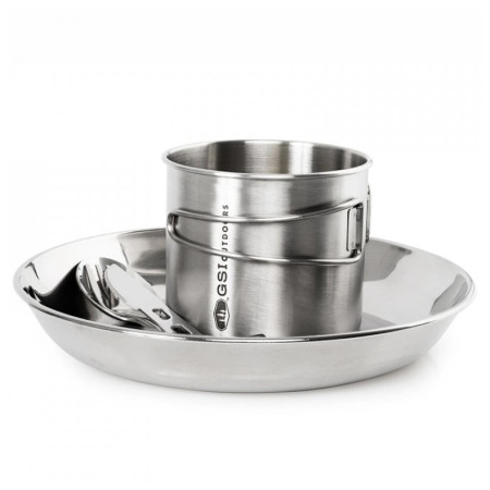 Jedálenský set GSI Outdoors Glacier Stainless 1 Person Set