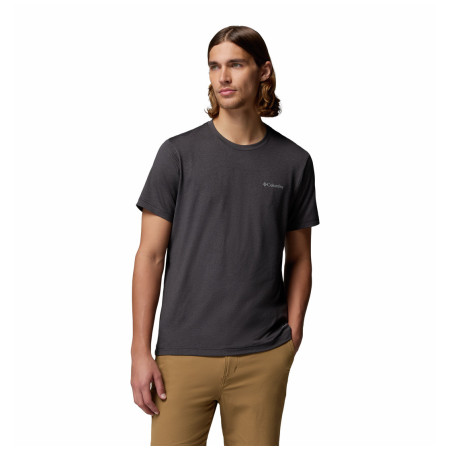 Pánske tričko Columbia Parsons Point™ SS Back Graphic Tee čierna Black Heather, Splatter Gem