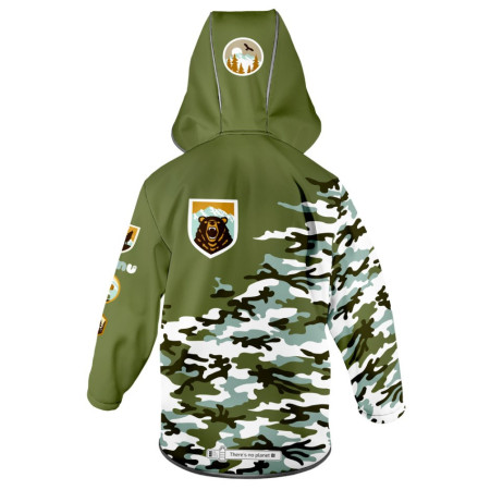 Detská softshellová bunda WAMU Khaki