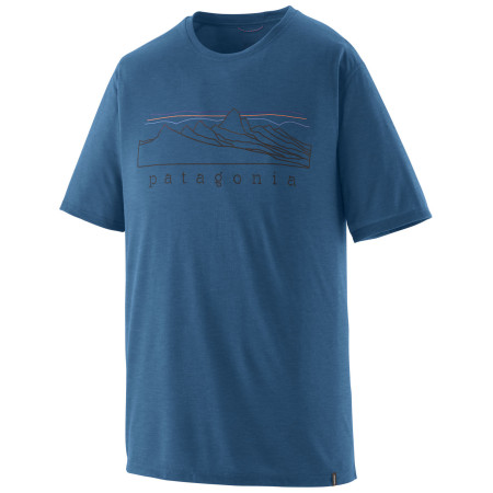 Pánske tričko Patagonia Men's Capilene Cool Trail Shirt - Stratapeaks modrá Aquatic Blue
