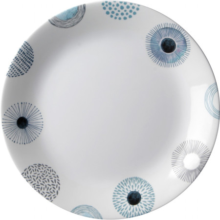Tanier Brunner Dinner plate ø 25 cm White biela/modrá