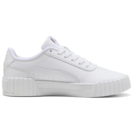 Detské topánky Puma Carina 3.0 Jr White-Gold biela PUMA White-PUMA Gold
