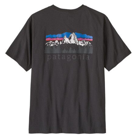 Pánske tričko Patagonia M's Fitz Roy Foothills T-Shirt čierna Ink Black