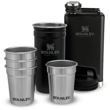 Darčekový set Stanley Ploskačka 230ml + 4 ks panák