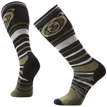 Lyžiarske ponožky Smartwool Ski Full Cushion Growling Grizzly OTC čierna/zelená BLACK