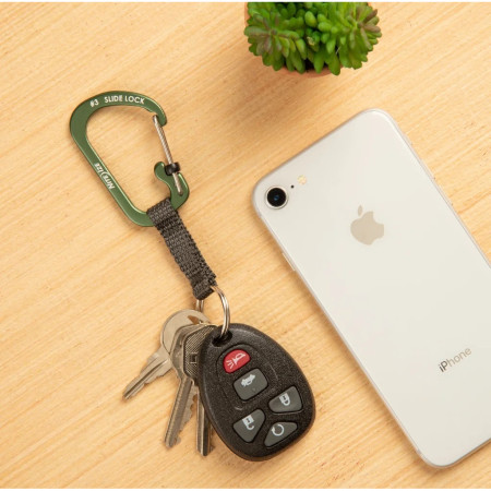 Pomocná karabína Nite Ize SlideLock Key Ring Aluminum