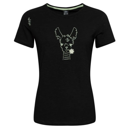 Dámske tričko Chillaz Valencia Happy Alpaca čierna Black
