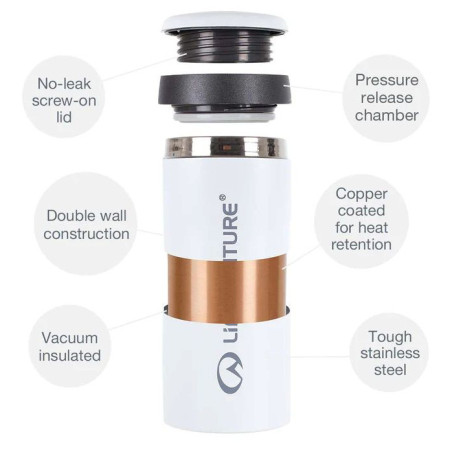 Termohrnček LifeVenture One Touch Thermal Mug 350 ml