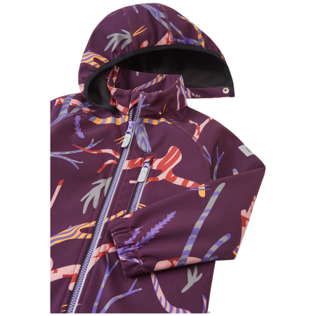 Detská softshellová bunda Reima Vantti Deep Purple