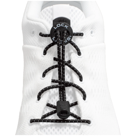 Šnúrky do topánok Lock Laces Original čierna Black