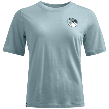 Dámske tričko Ortovox 140 Cool Round Landscape T-shirt sivá Glacier Grey