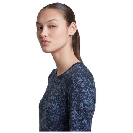 Dámske funkčné tričko Icebreaker Women M 200 Oasis LS Crewe Moss BloomAOP