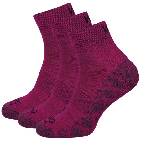 Ponožky Warg Endurance Merino Mid 3-pack fialová Fuchsia