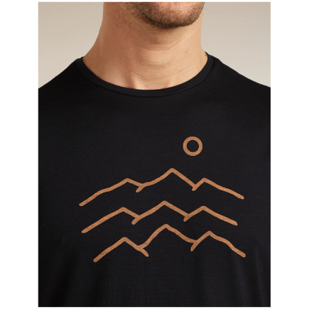Pánske funkčné tričko Icebreaker Merino Blend 125 Cool-Lite™ Sphere SS Tee Across the Peaks