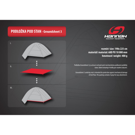 Podložka pod stan Hannah Groundsheet 3