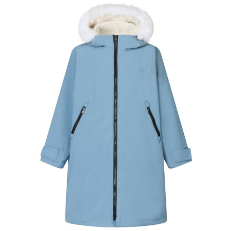 Detský nepremokavý kabát Regatta Junior Waterproof Changing Robe Pro Grey Mirage svetlosivá Grey Mirage
