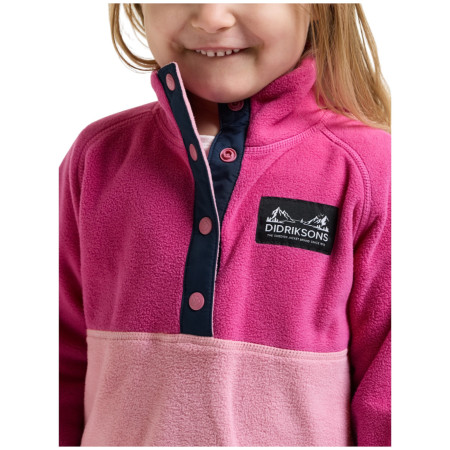Detská mikina Didriksons Monte Kids Half Bu 6 Cactus Pink