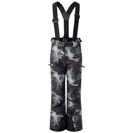 Detské lyžiarske nohavice Dare 2b Pow II pant čierna/sivá Distressed Print