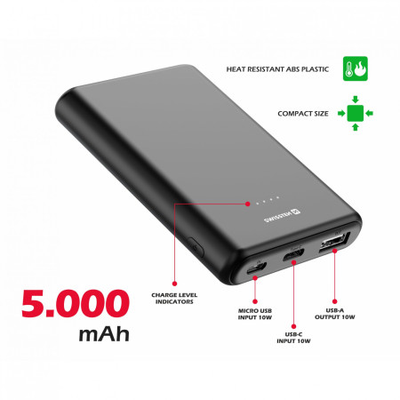 Powerbanka Swissten Power Line 5000 mAh