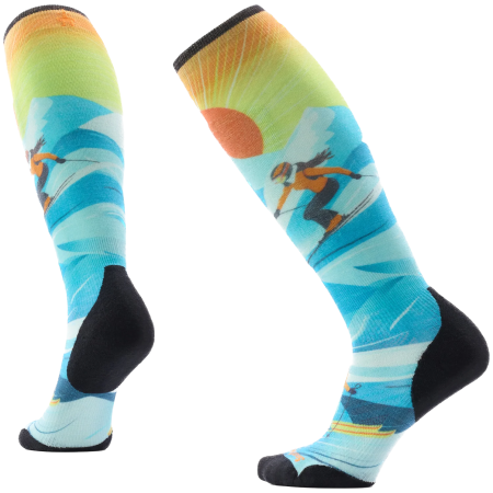 Ponožky Smartwool Women's Ski Targeted Cushion Steep Days modrá Serene Blue