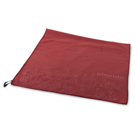 Uterák Pinguin Micro Towel Map XL červená