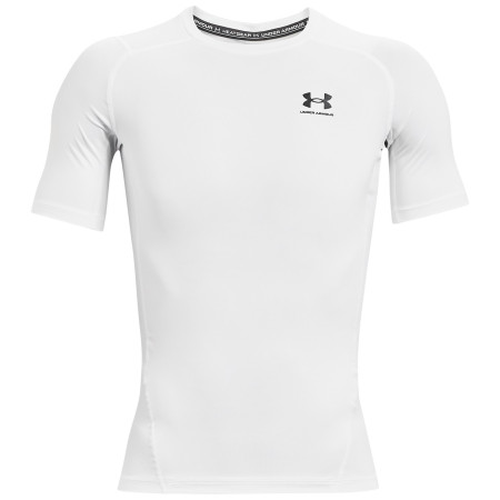 Pánske funkčné tričko Under Armour HG Armour Comp SS biela White/Black