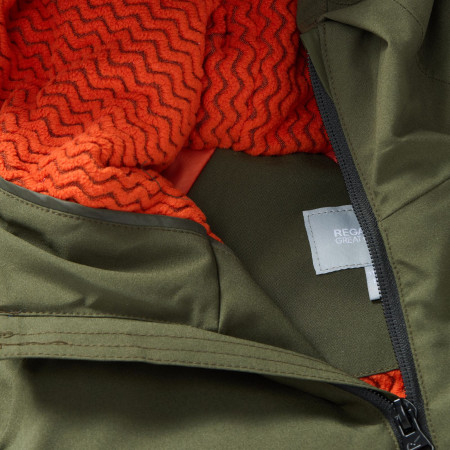Detská zimná bunda Regatta Hillain Warm Lined Dark Khaki