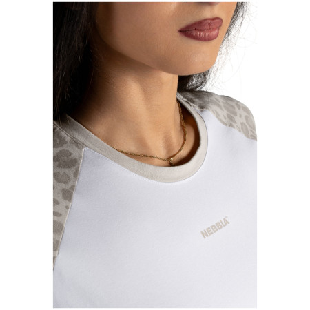 Dámske tričko Nebbia Crop Top Leopard '97 Primal