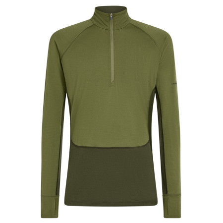 Pánske funkčné tričko Icebreaker Men Mer 200 ZoneKnit LS Half Zip tmavozelená Dkloden/Spha/Cb