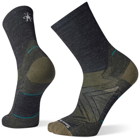 Ponožky Smartwool Run Zero Cushion Mid Crew šedá