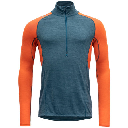 Pánske funkčné tričko Devold Running Merino 130 Zip Neck Man