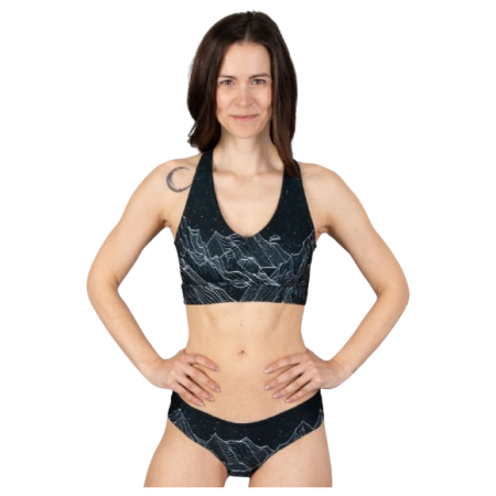 Športová podprsenka Drexiss Diamond Beach Black čierna/biela