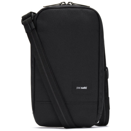 Taška cez rameno Pacsafe RFIDsafe Tech Crossbody čierna jet black