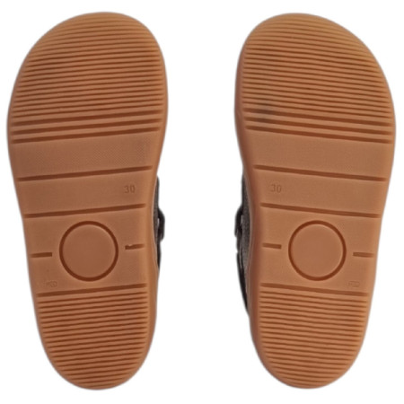 Detské barefoot topánky beBare 3602SA Brown