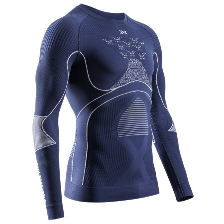 Pánske funkčné tričko X-Bionic Energy Accumulator 4.0 Shirt Lg Sl tmavomodrá MARINE/OPTICAL WHITE